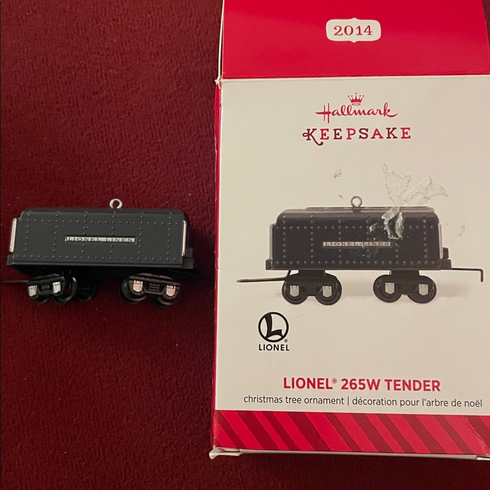 Hallmark 2014 Lionel 265W Tender Ornament Train